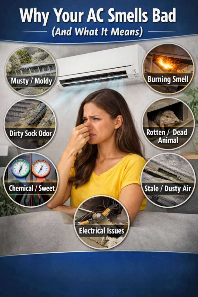 Why Your AC Smells Bad (And What It Means)